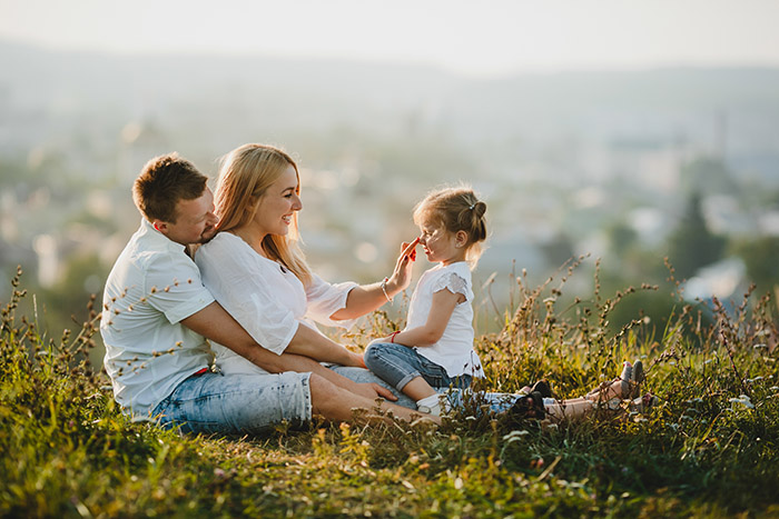 young family